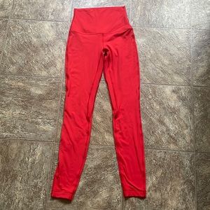 Lululemon super high rise double aligned leggings 28”